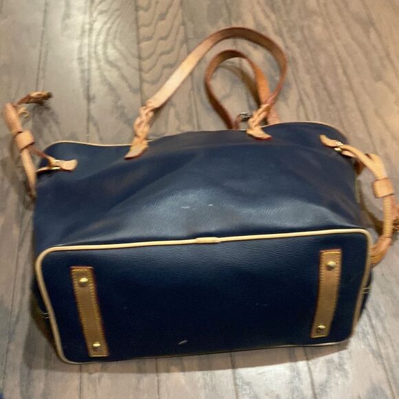 Dooney & Bourke Blue navy Pebbled Leather bag - Picture 4 of 5